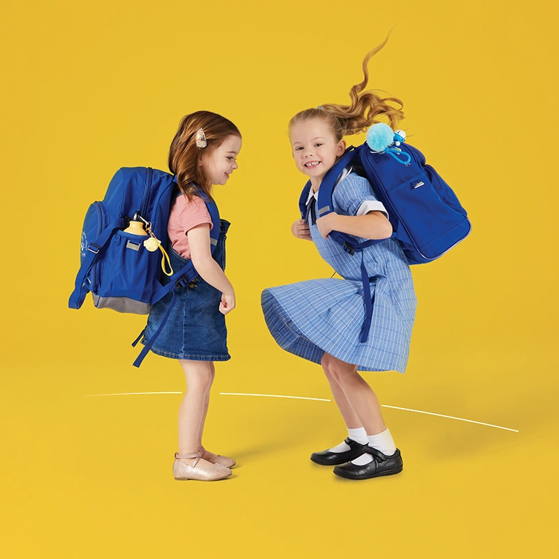 Image of two little girls showcasing the Pre-School Range